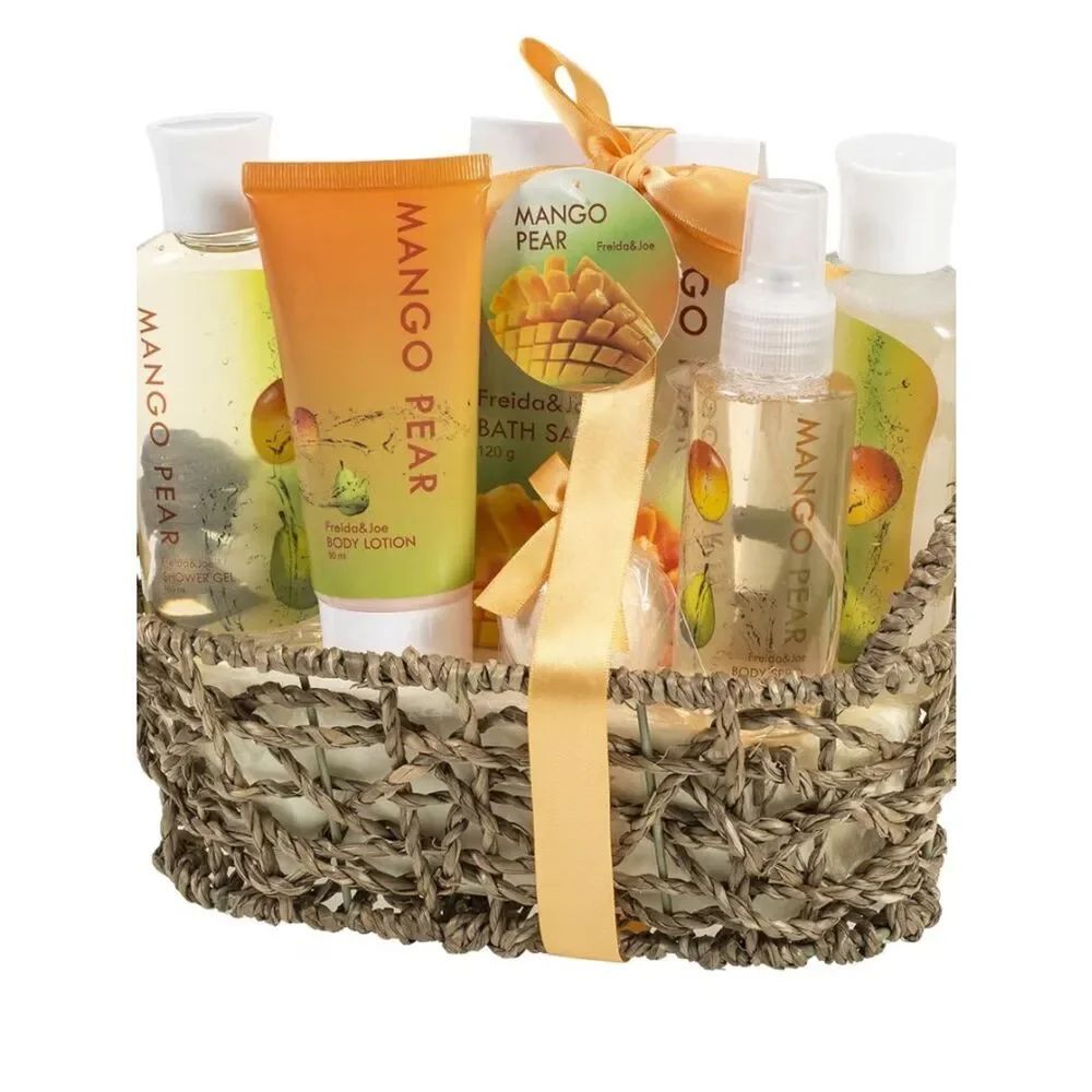 Freida & Joe Gift Lotion & Spa Basket Mango & Pear